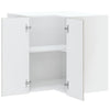 Tacue Calmar grauer Eckküchenwandschrank (Holzdesign)