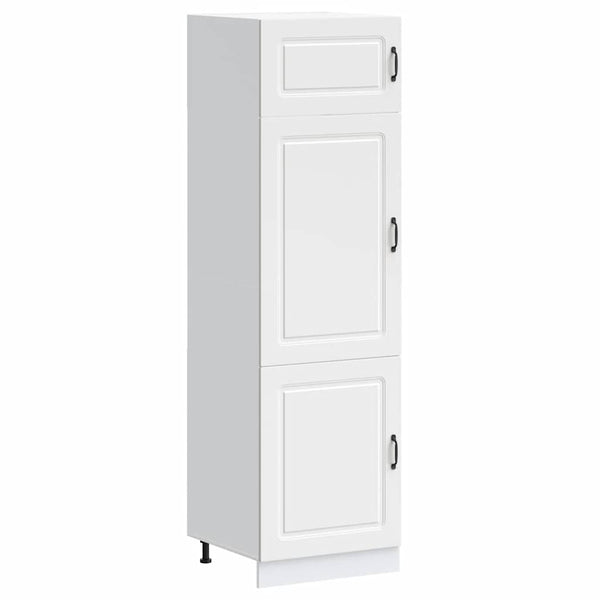 Weißer Küchenschrank Kalmar Tacue (designtes Holz)
