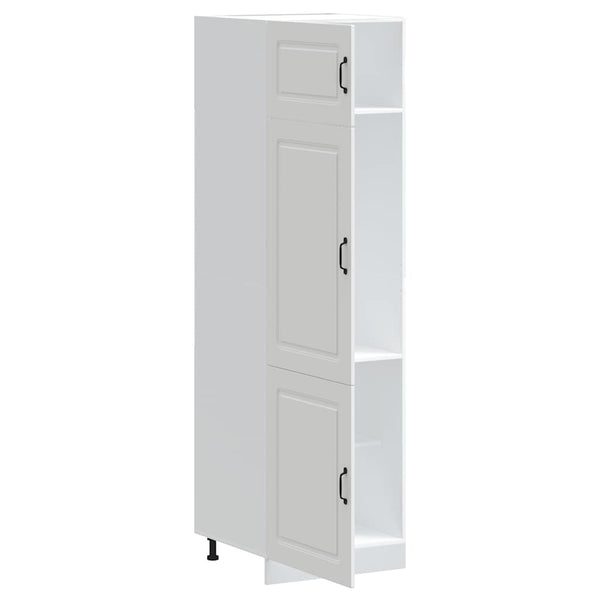Weißer Küchenschrank Kalmar Tacue (designtes Holz)