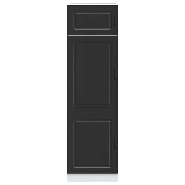 Schwarzer Küchenschrank Kalmar Tacue (Holz)