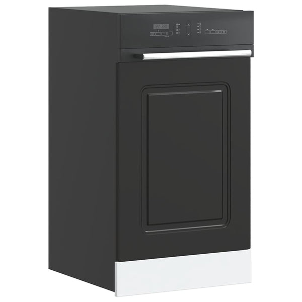 Schwarze Geschirrspülerfrontblende kalmar Tacue 45x1,5x67cm