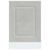 Betongraue Geschirrspülerplatte Kalmar Tacue 45x1,5x67cm