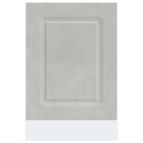 Betongraue Geschirrspülerplatte Kalmar Tacue 45x1,5x67cm