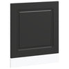 Schwarze Geschirrspülerfront kalmar Tacue 60x1,5x67cm