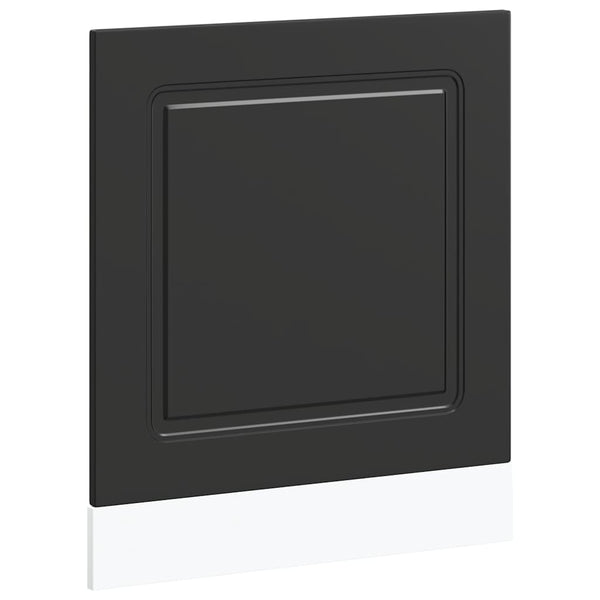 Schwarze Geschirrspülerfront kalmar Tacue 60x1,5x67cm