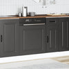 Schwarze Geschirrspülerfront kalmar Tacue 60x1,5x67cm