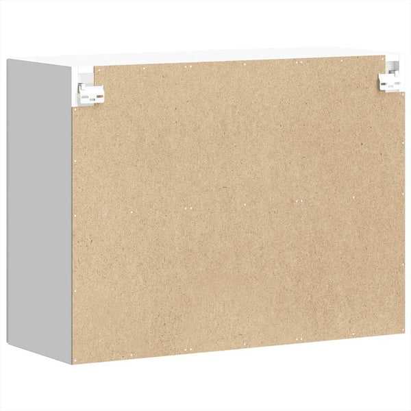 Küchenwandschrank Lucca Armie mit weißer Glastür