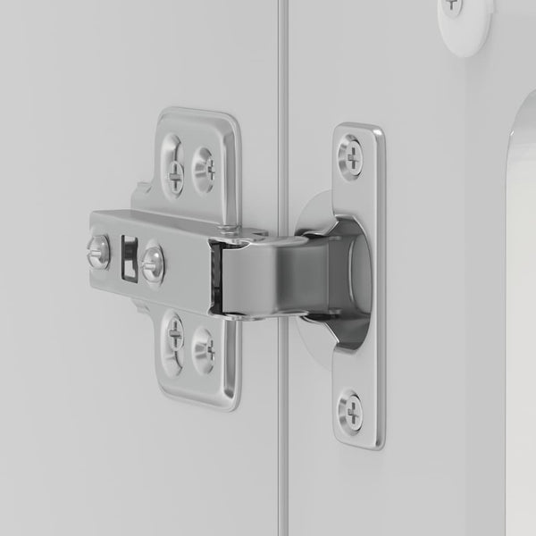 Weißer Küchenhängeschrank Armie Lucca mit Glastür (glänzend)