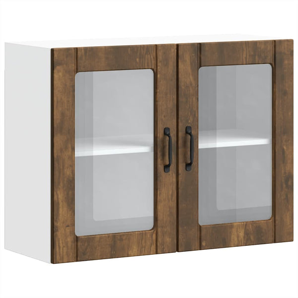 Armie Küchenhängeschrank (mit Lucca Glastür) Räuchereiche