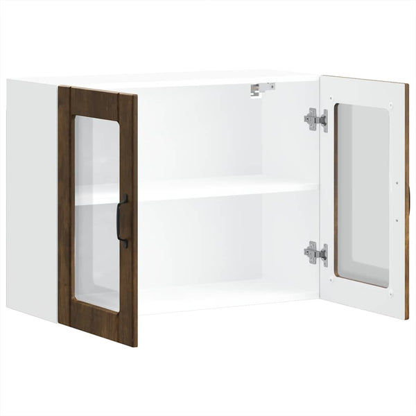 Armie Küchenhängeschrank (mit Lucca Glastür) Räuchereiche