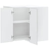 Grauer Kücheneckschrank Lucca Armie (Beton, Holzoptik)