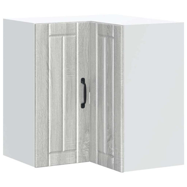 Grauer Küchen-Eckschrank Lucca Armie (Sonoma-Holzoptik)