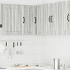 Grauer Küchen-Eckschrank Lucca Armie (Sonoma-Holzoptik)