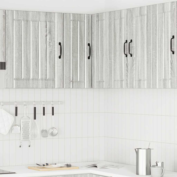 Grauer Küchen-Eckschrank Lucca Armie (Sonoma-Holzoptik)