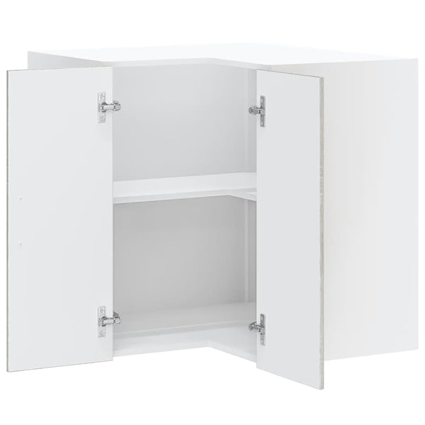 Grauer Küchen-Eckschrank Lucca Armie (Sonoma-Holzoptik)
