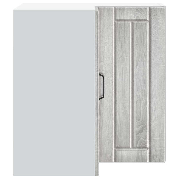 Grauer Küchen-Eckschrank Lucca Armie (Sonoma-Holzoptik)