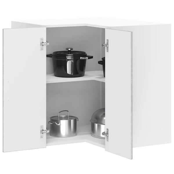 Grauer Küchen-Eckschrank Lucca Armie (Sonoma-Holzoptik)