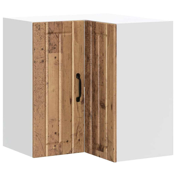 Küchen-Eckschrank Lucca Armie aus Altholz (Holz)