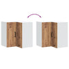 Küchen-Eckschrank Lucca Armie aus Altholz (Holz)