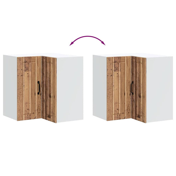 Küchen-Eckschrank Lucca Armie aus Altholz (Holz)