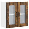 Küchen-Hängeschrank Armie (mit Glastür Lucca) Rauchereiche