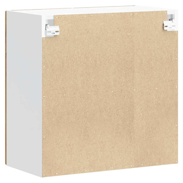 Küchenwandschrank Armie (mit Glastür Lucca) aus Altholz