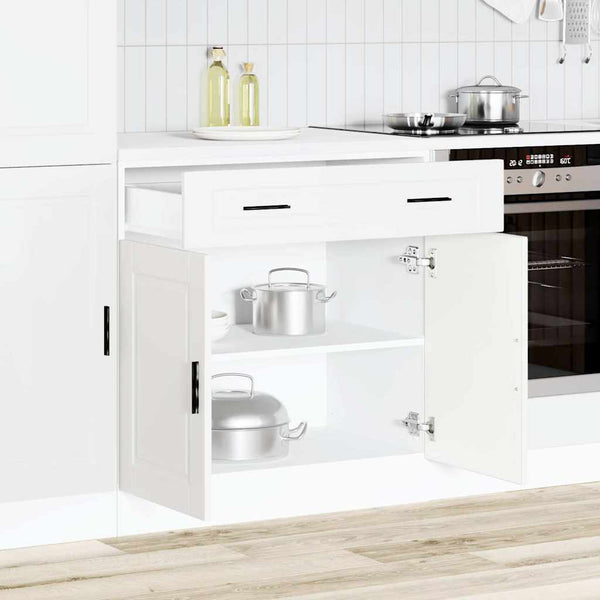 Unterschrank Küche Porto Cristofie Weiß (Holz-Design)