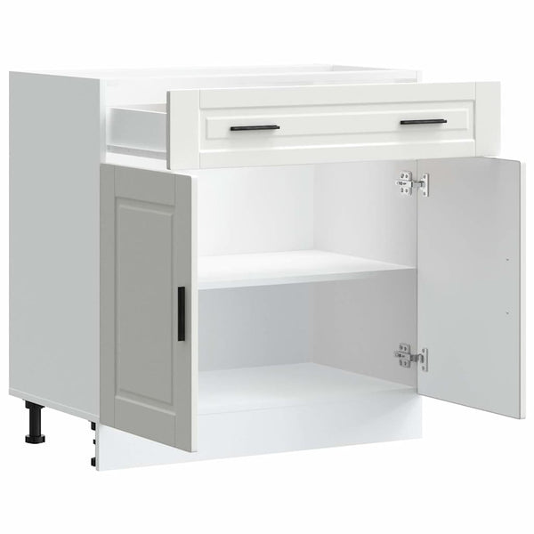 Unterschrank Küche Porto Cristofie Weiß (Holz-Design)