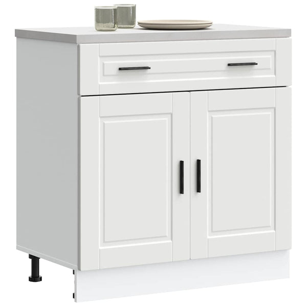 Unterschrank Küche Porto Cristofie Weiß (Holz-Design)