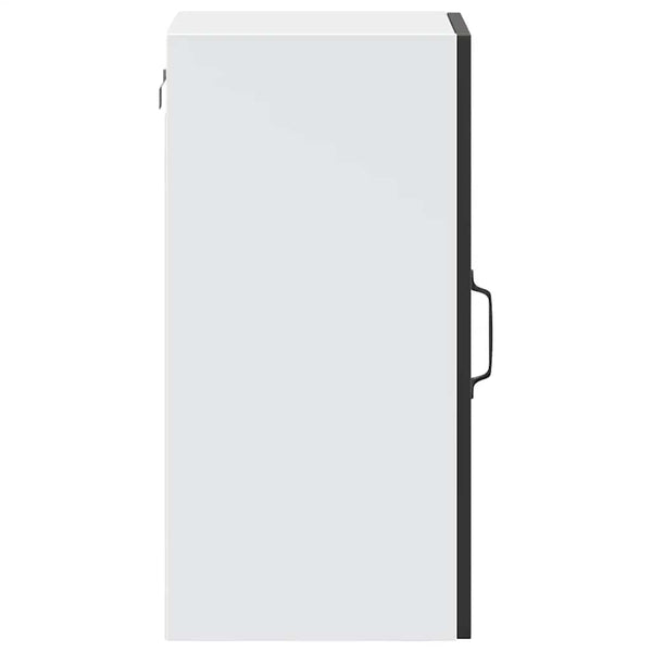 Cristofie Küchenoberschrank in Schwarz (mit Portoglas-Tür)