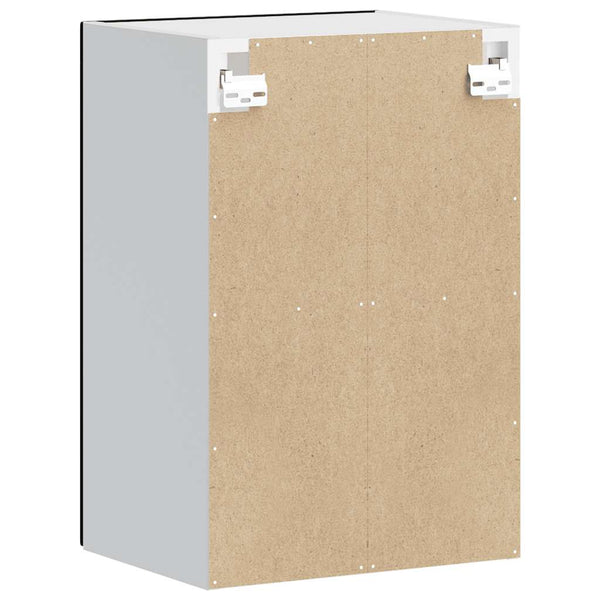 Cristofie Küchenoberschrank in Schwarz (mit Portoglas-Tür)