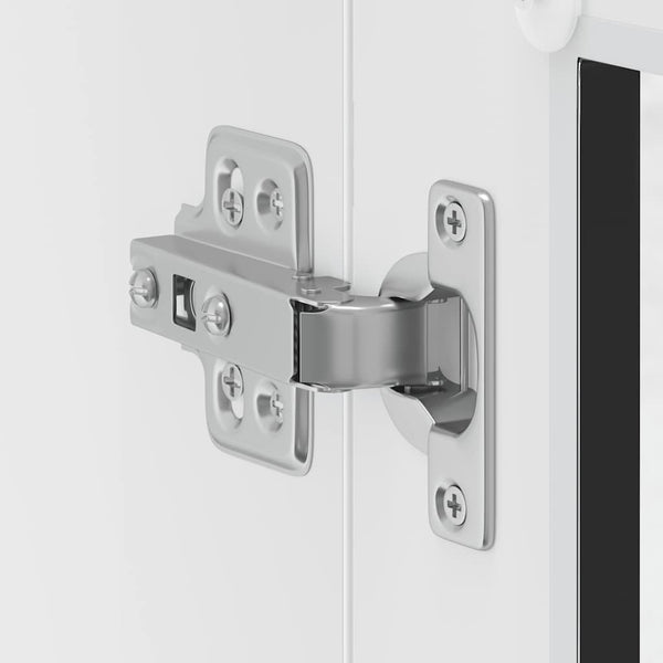 Cristofie Küchenoberschrank in Schwarz (mit Portoglas-Tür)