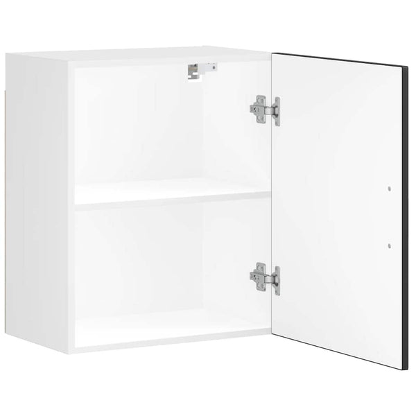 Schwarze Küchenwandschränke Cristofie (2 Stück porto entworfene Holzoptik)