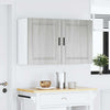 Graue Küchenoberschränke Cristofie (2 Stück Porto Sonoma Holzdesign)