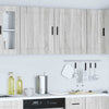 Graue Küchenoberschränke Cristofie (2 Stück Porto Sonoma Holzdesign)