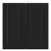 Küchenwandschrank Porto Cristofie aus Holz, schwarz
