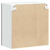 Cristofie Oberschrank Schwarz (mit Glastür Porto)