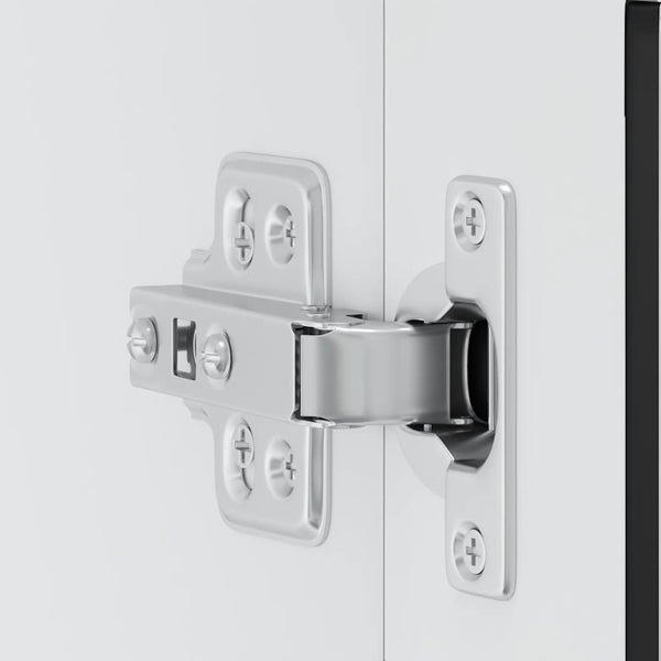 Cristofie Oberschrank Schwarz (mit Glastür Porto)