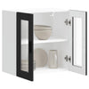 Cristofie Oberschrank Schwarz (mit Glastür Porto)