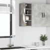 Betongrauer Wandschrank Pompilas 20x29,5x60cm (Spanplatte)