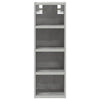 Betongrauer Wandschrank Pompilas 20x29,5x60cm (Spanplatte)