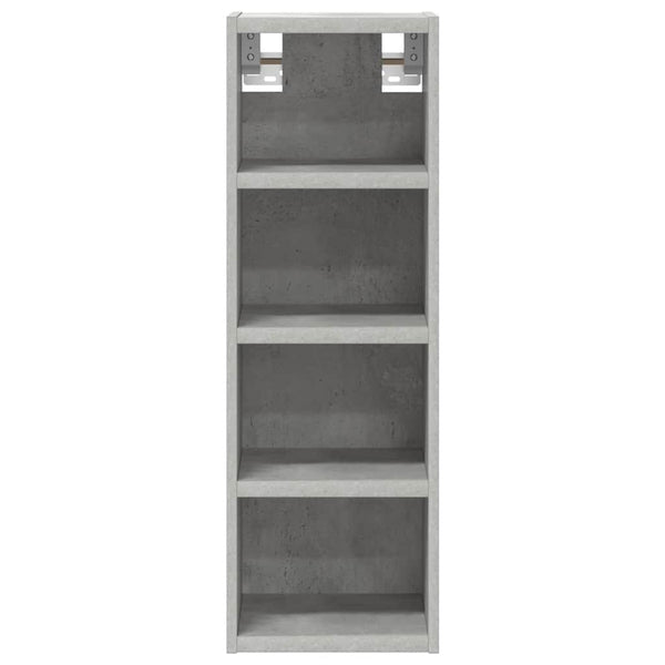 Betongrauer Wandschrank Pompilas 20x29,5x60cm (Spanplatte)