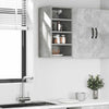 Wandhängeschrank Pompilas 30x29,5x60cm, Betongrau (Spanplatte)