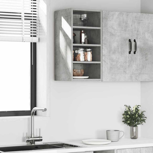 Wandhängeschrank Pompilas 30x29,5x60cm, Betongrau (Spanplatte)