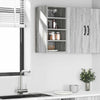 Grauer Hängeschrank Pompilas 30x29,5x60cm (Holz)