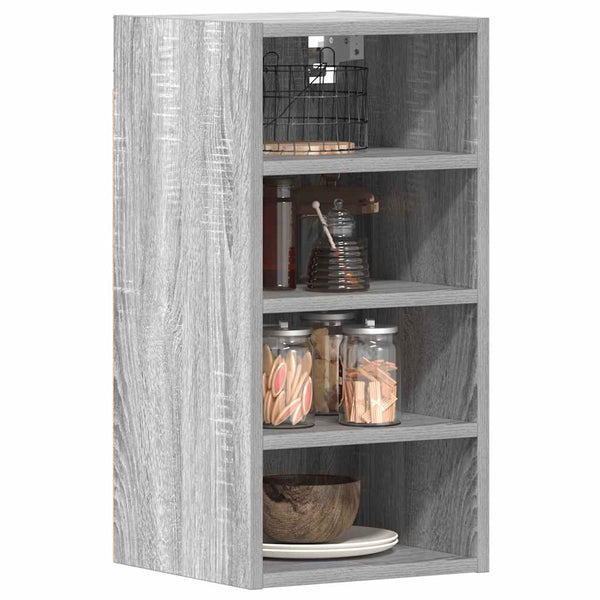 Grauer Hängeschrank Pompilas 30x29,5x60cm (Holz)