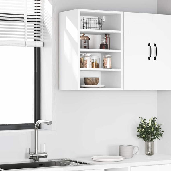 Weißer Wandschrank Pompilas 40x29,5x60cm (Spanplatte)