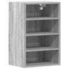 Grauer Hängeschrank Pompilas 40x29,5x60cm (Holz)
