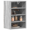 Grauer Hängeschrank Pompilas 40x29,5x60cm (Holz)