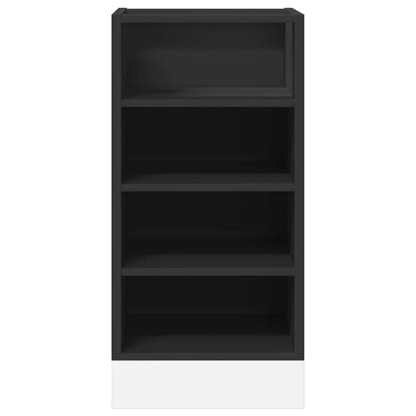 Schwarzer Unterschrank Pompilas 40x44,5x81,5cm (Spanplatte)